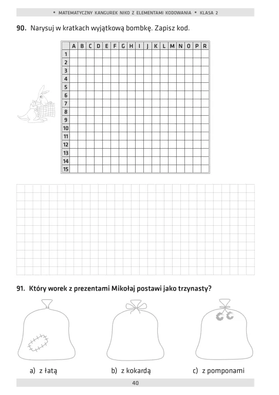 Matematyczny kangurek Niko z elementami kodowania. Klasa 2 - tantis.pl
