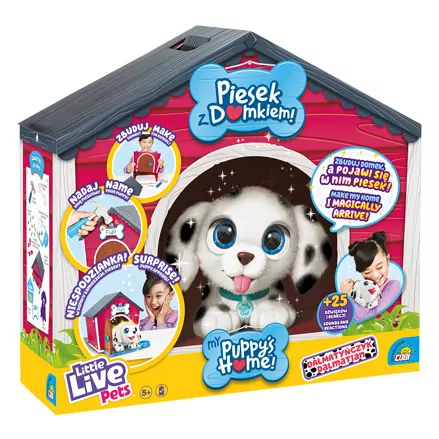 Piesek z domkiem Dalmatyńczyk. Little Live Pets - tantis.pl