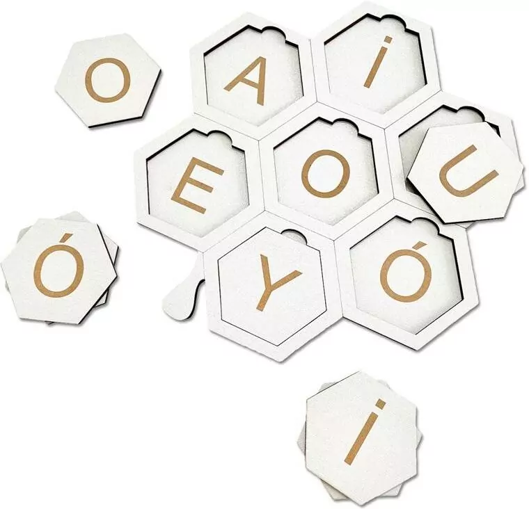 Samogłoski - plaster miodu - tantis.pl