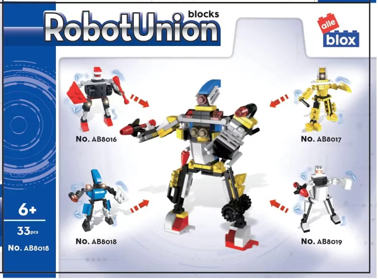 Klocki konstrukcyjne. Robot. 33 elementy - tantis.pl