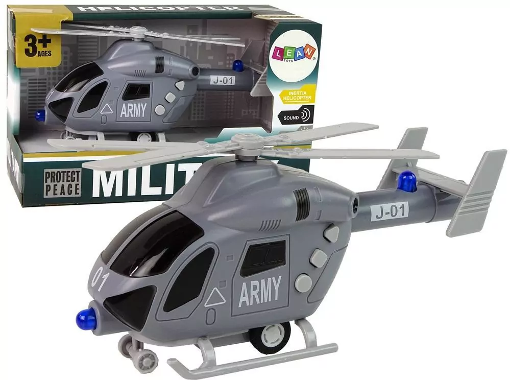 Helikopter wojskowy szary - tantis.pl