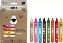Kredki świecowe Jumbo Bebe Friends 8 kolorów
