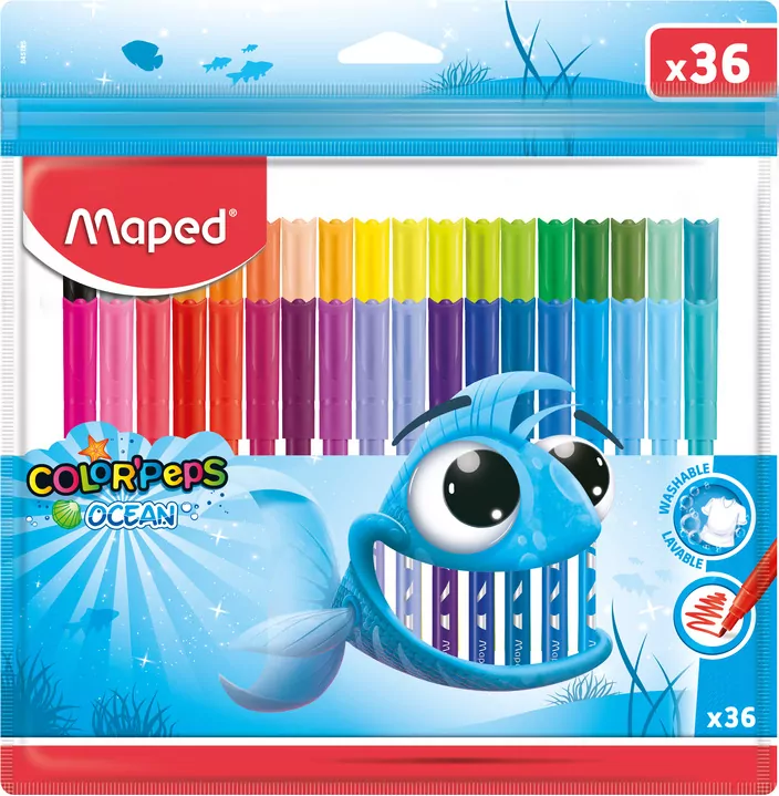 Maped. Flamastry Colorpeps Ocan, 36 kolorów - tantis.pl