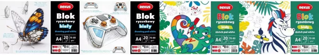 Blok rysunkowy A4/20K mix - tantis.pl