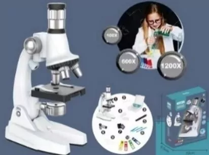 Mikroskop powiększenie 100x 600x 1200x