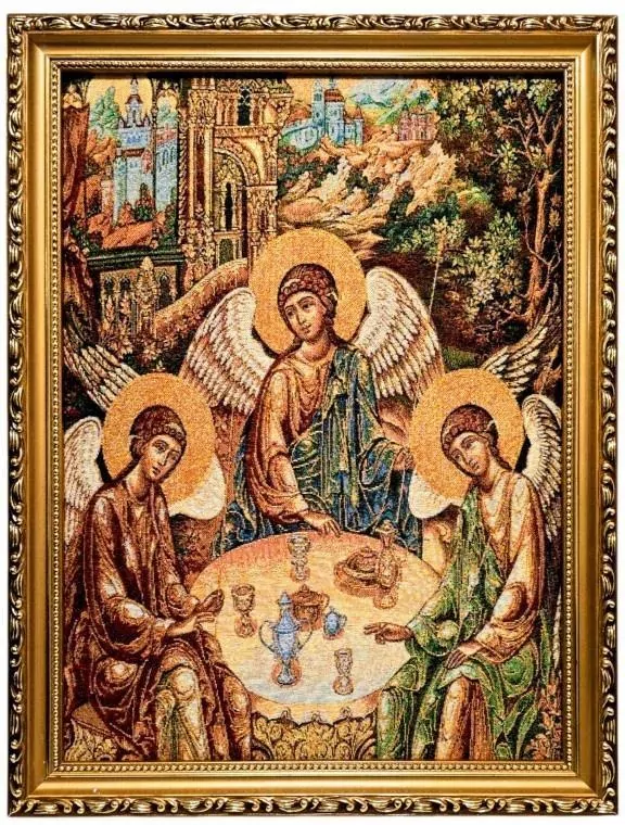 Obraz Haftowany Trójca Św. 42/32cm - tantis.pl