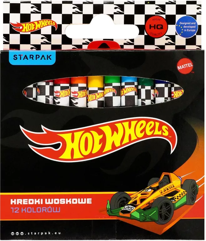 Kredki woskowe. Hot Wheels - tantis.pl
