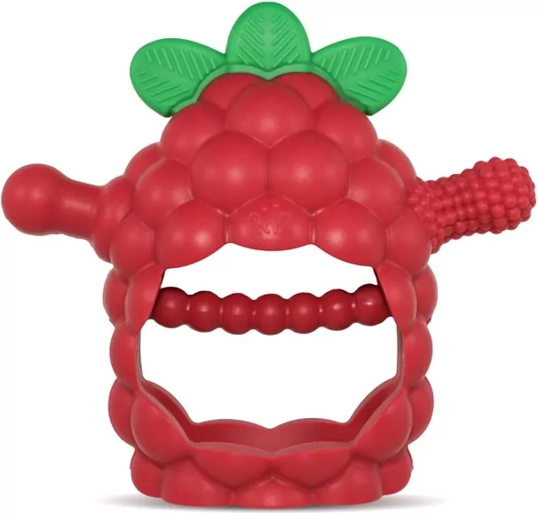 Gryzak silikonowy Razberry Grip czerwony - tantis.pl