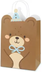 Torebka na prezenty Miś 8x29x10.5cm, mix