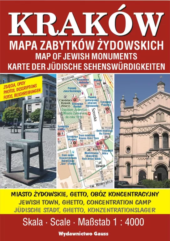 Plan miasta „Kraków – Mapa Zabytków Żydowskich” - tantis.pl