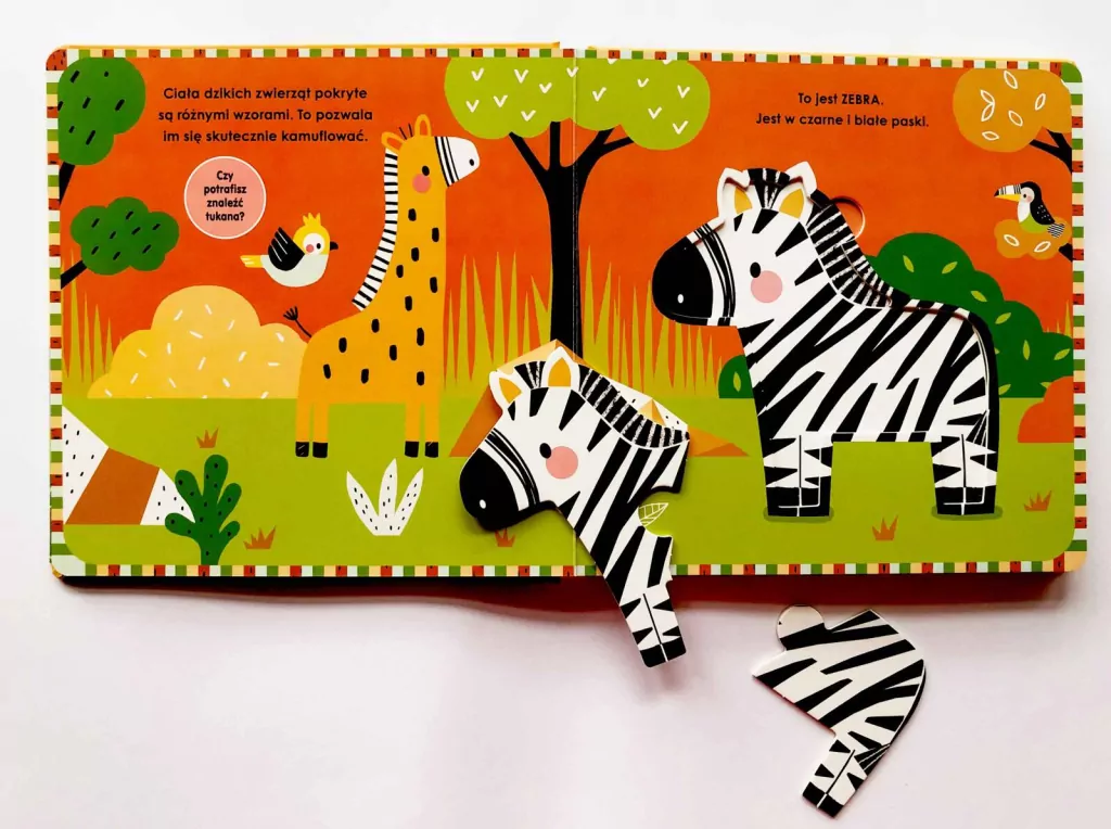 Dzikie zwierzęta. Akademia Mądrego Dziecka. Układam puzzle - tantis.pl