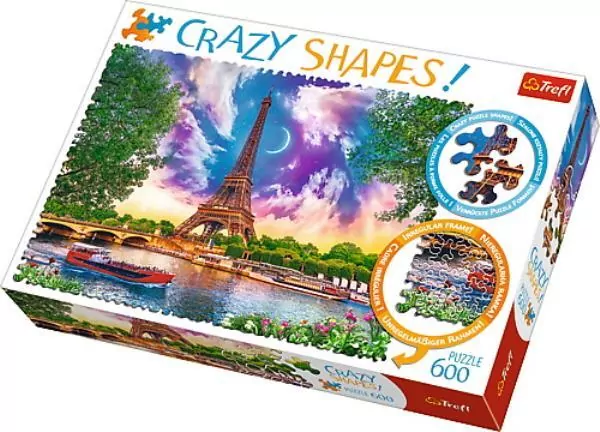 Puzzle 600 Crazy Shapes! Niebo nad Paryżem 11115 - tantis.pl