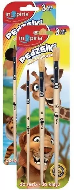 Pędzelki, 3 sztuki - tantis.pl