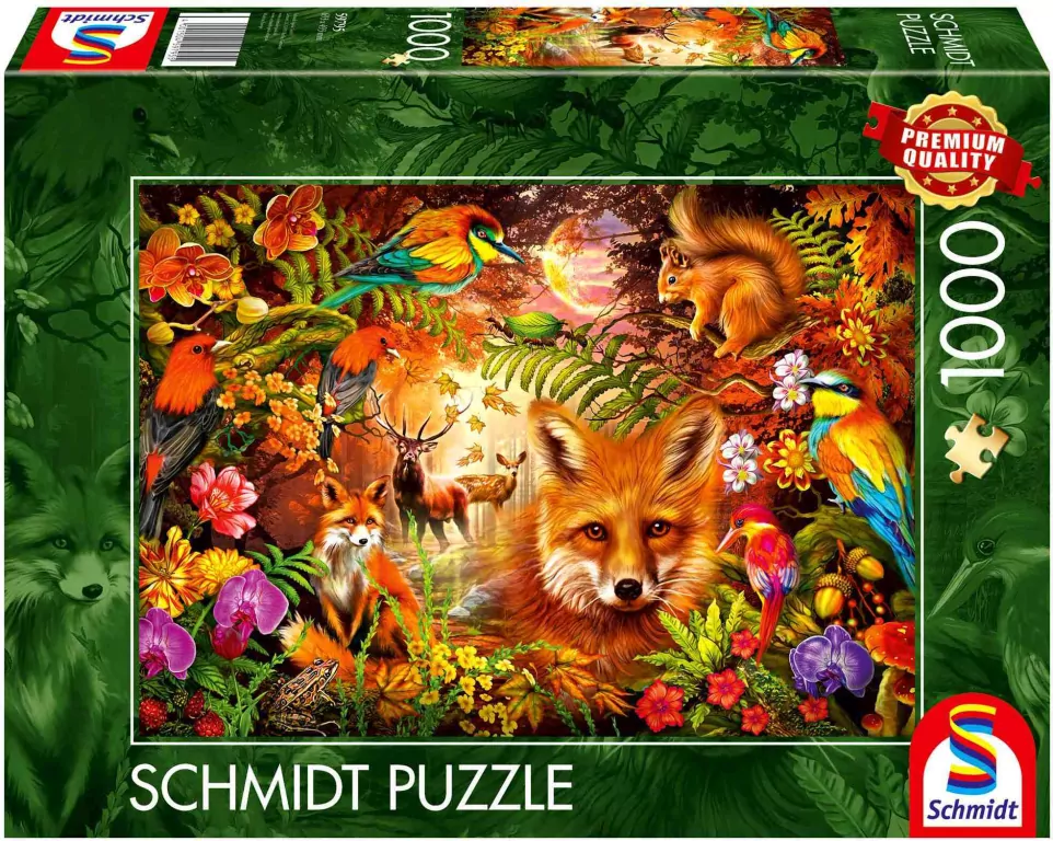 Puzzle PQ 1000 Kwiaty, futro i pióra G3 - tantis.pl