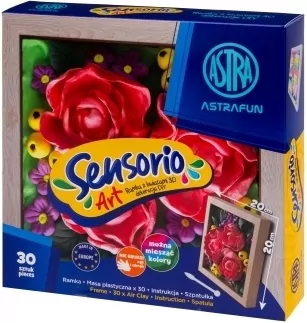 Zestaw lekkiej masy Sensorio Art - Piwonie ASTRA - tantis.pl
