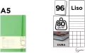 Notatnik A5/96K jasny zielony MIX - tantis.pl