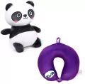 Poduszka podróżna i pluszowa zabawka 2w1 Panda - tantis.pl