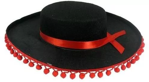 Sombrero z pomponikami - tantis.pl