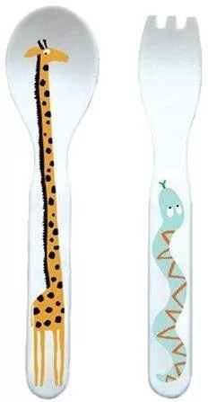 Zestaw sztućców dla dziecka 2el Sawanna - tantis.pl