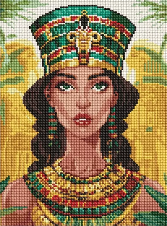 Diamentowa mozaika - Egipska księżniczka 30x40cm - tantis.pl