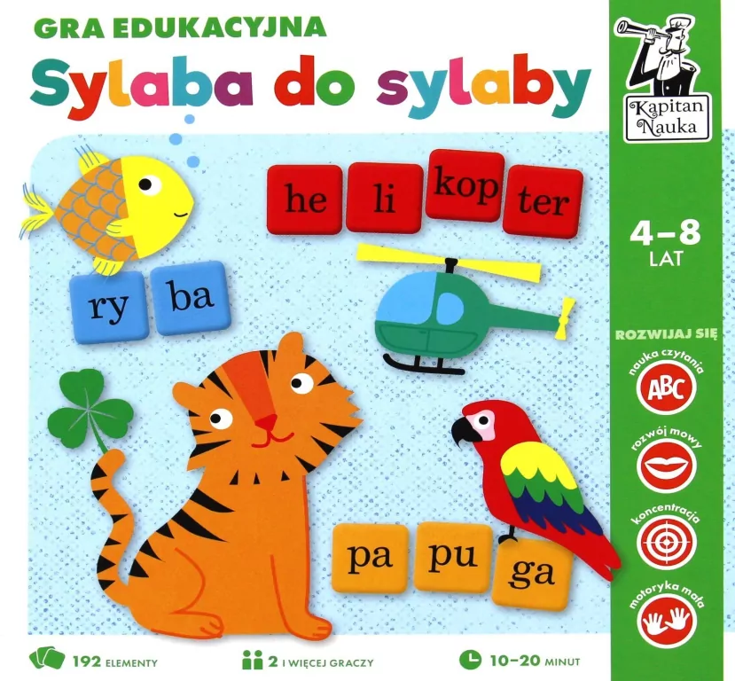 Kapitan Nauka. Gra edukacyjna. Sylaba do sylaby - tantis.pl