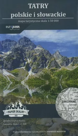 Mapa turystyczna eco - Tatry polskie i słowackie 1:50 000 - tantis.pl