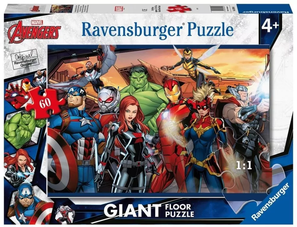 Puzzle 60 Avengers Giant - tantis.pl