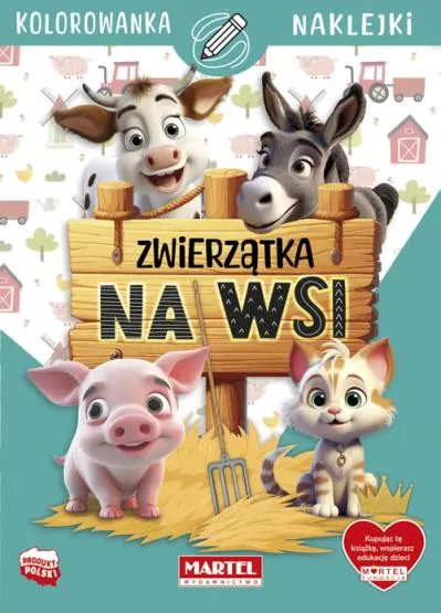 Zwierzątka na wsi z naklejkami - tantis.pl