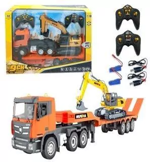 Zestaw dwóch pojazdów budowlanych RC