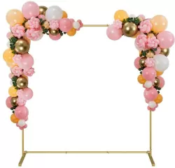 Stelaż kwadratowy do dekoracji balonowej. Złoty 210x210cm