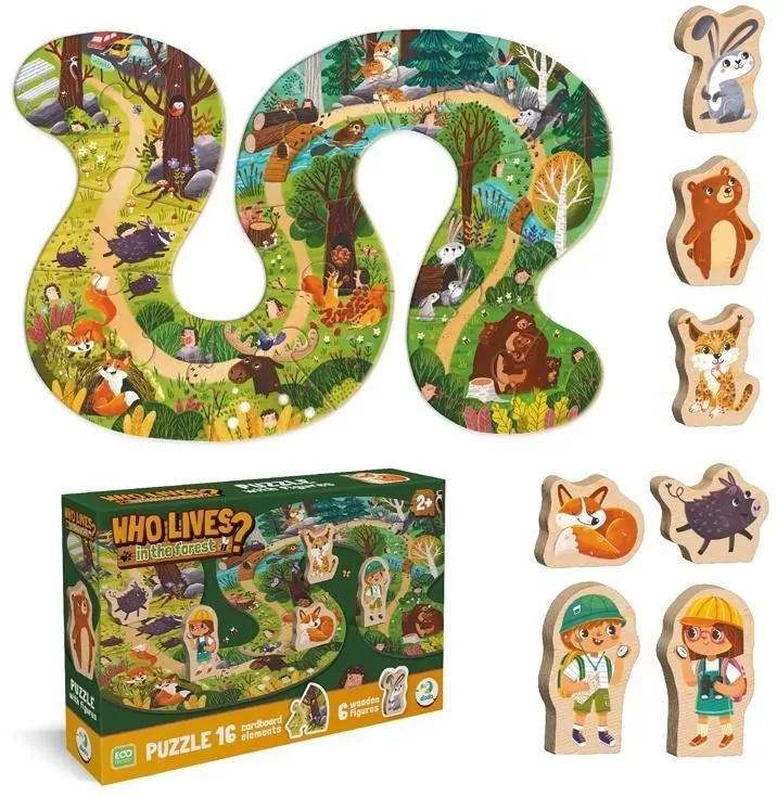 Puzzle 16 Who lives in the forest - tantis.pl