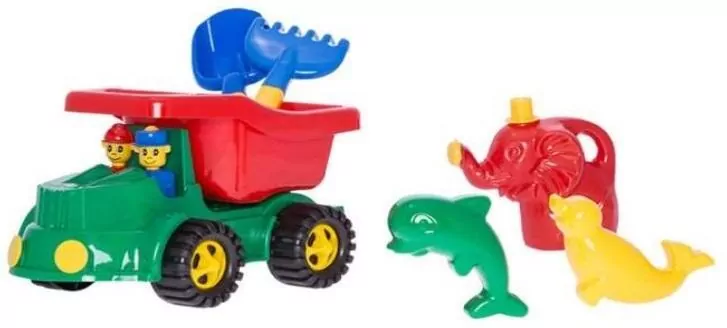 Samochód Jeep z dodatkami do piasku i konewką - tantis.pl