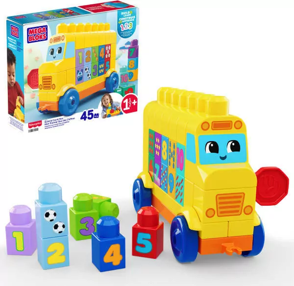 Mega Bloks Autobus Buduj i licz Pojazd i klocki - tantis.pl