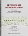 Ze studiów nad nazwami własnymi - tantis.pl