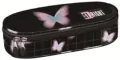 Piórnik saszetka z klapką  z motylkiem Pastel Butterfly - tantis.pl
