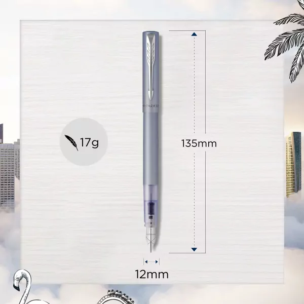 Pióro wieczne Vector XL Silver Blue M - tantis.pl