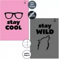 Zeszyt A4/32K linia margines Stay Cool Wild (6szt) - tantis.pl