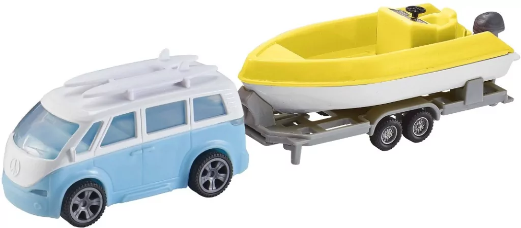 Autko campervan+trailer mix 1:64 - tantis.pl