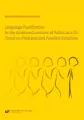 Language Fossilization in the Advanced Learners of Polish as a FL: Focus on Problems and Possible Solutions - tantis.pl
