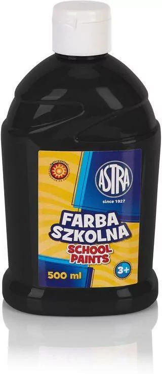 Farba plakatowa szkolna czarna 0,5 (sww2883-210) - tantis.pl