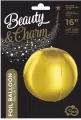 Balon foliowy B&C Kula złota 40cm - tantis.pl