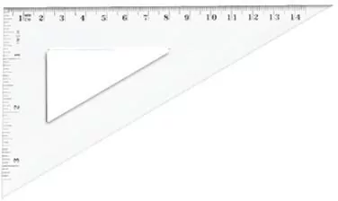 Ekierka prostokątna 14.5 cm - tantis.pl