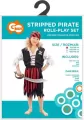 Strój dla dzieci Pasiasta Piratka, rozmiar 130/140cm - tantis.pl