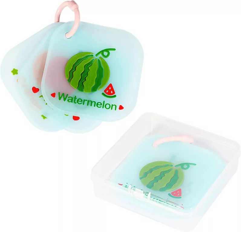 Silikonowa książeczka dla maluchów - owoce - tantis.pl