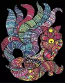 Kolorowanka welwetowa A4 Kitsune Lis o 9 ogonach - tantis.pl
