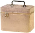 Kuferek L walizka z lusterkiem na zamek 23x17x15cm - tantis.pl