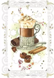 Karnet 12x18cm + koperta Kawa