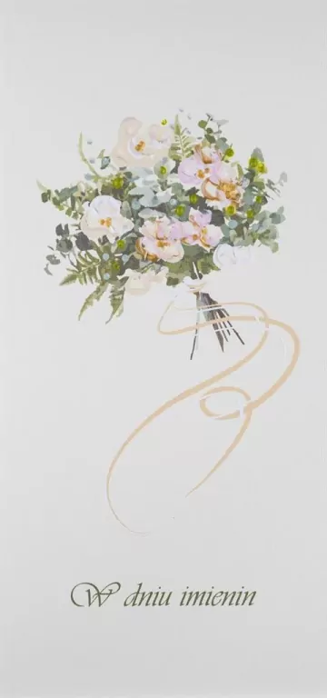 Karnet Imieniny. Bukiet jasny - tantis.pl