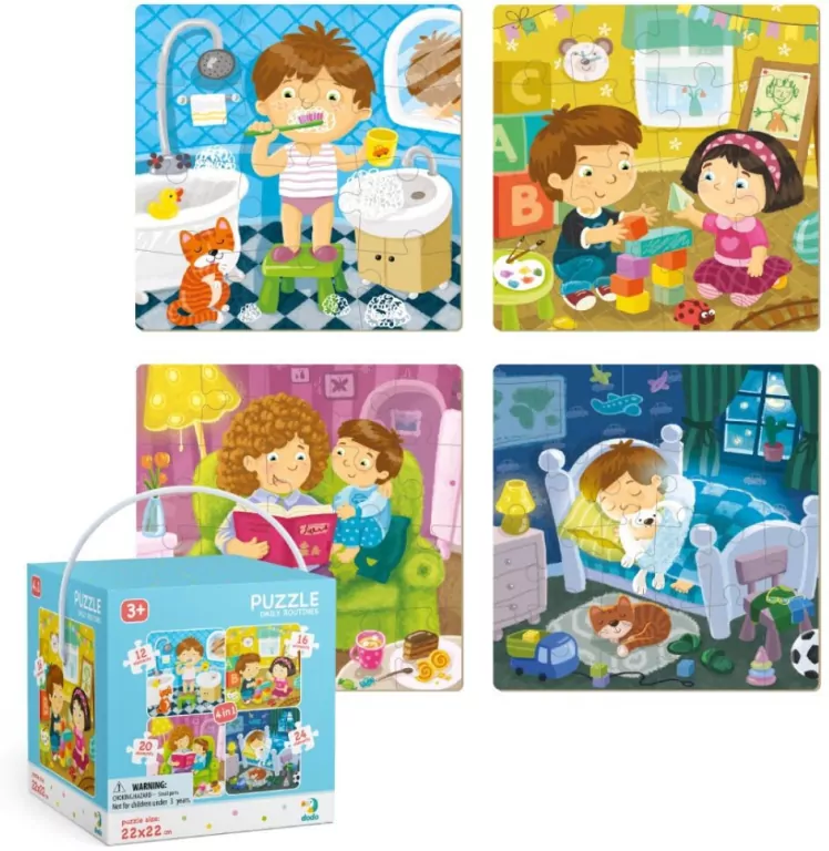 Puzzle 4w1. Mój dzień - tantis.pl