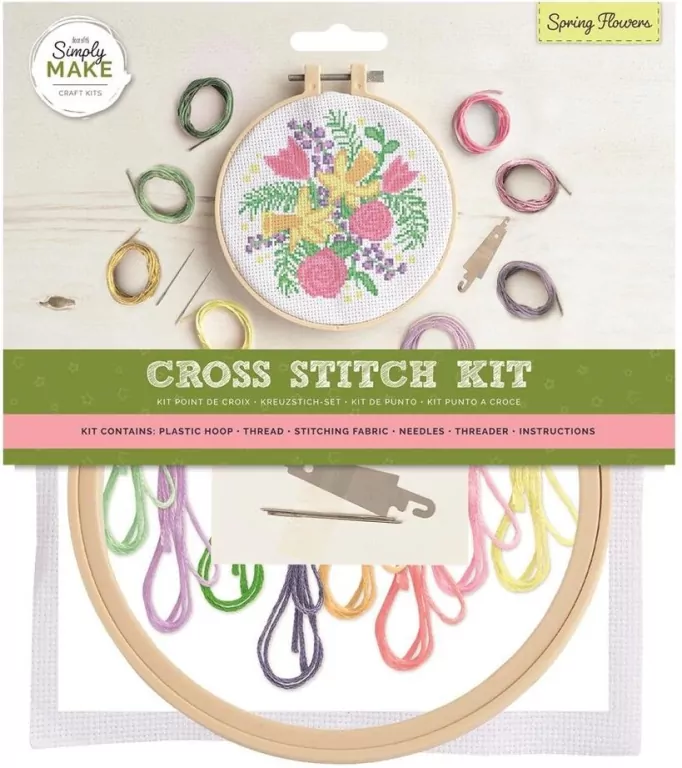 Duży zestaw do haftu krzyżykowego. Bukiet - tantis.pl